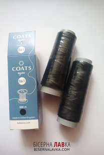 Нитки для бісеру Coats Nymo 061 U9500 чорні, 500 м 2851 фото