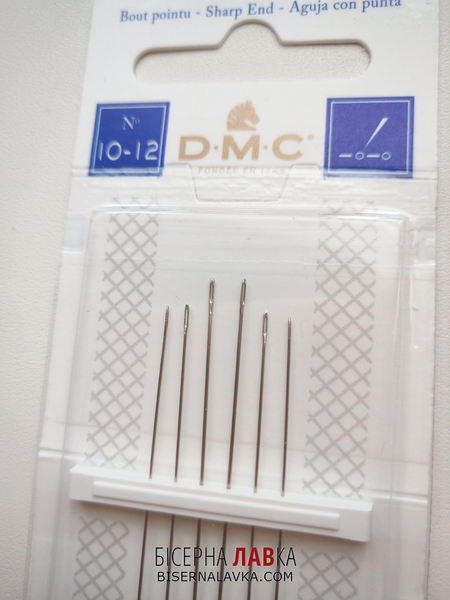Голки бісерні DMC №10-12, довжина 5-5.5 см 1486 фото
