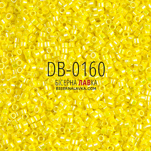 Бісер Miyuki Delica DB-0160 11/0 (жовтий) 2818 фото