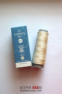 Нитки для бісеру Coats Nymo 061 U00876 бежеві, 500 м 3005 фото