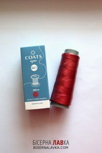 Нитки для бісеру Coats Nymo 061 U4079 червоні, 500 м 3006 фото