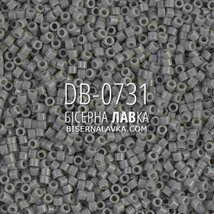 Бісер Miyuki Delica DB-0731 11/0 (сірий) 2760 фото