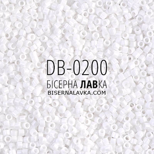 Бісер Miyuki Delica DB-0200 11/0 (білий) 2729 фото