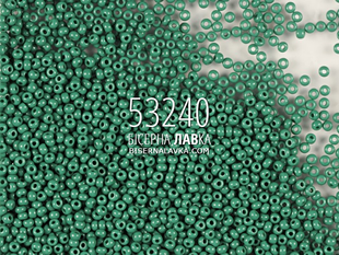 Бісер Preciosa 53240 (темно-зелений) 471 фото