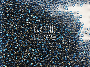 Бісер Preciosa 67100 (синій) 504 фото