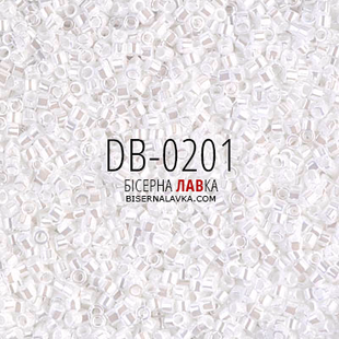 Бісер Miyuki Delica DB-0201 11/0 (білий) 2848 фото