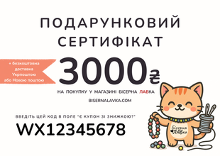 Подарунковий сертифікат на 3000 грн sert3000 фото