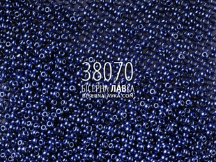 Бісер Preciosa 38070 (темно-синій) 444 фото