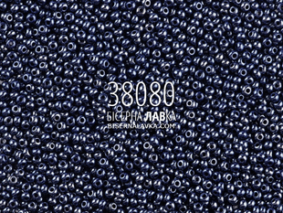 Бісер Preciosa 38080 (темно-синій) 445 фото