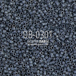 Бісер Miyuki Delica DB-0301 11/0 (сіро-синй) 2766 фото
