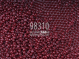 Бісер Preciosa 98310 (темно-червоний) 547 фото